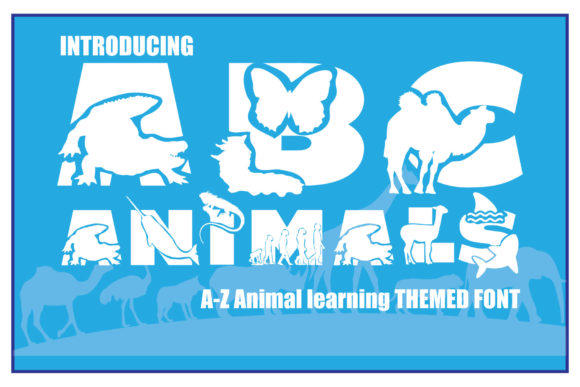 ABC Animals: A Playful Display Font for Brand-Forward Web Design