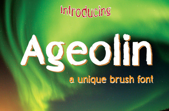 Ageolin: A Display Font That Makes Your Headlines Instantly Clickable