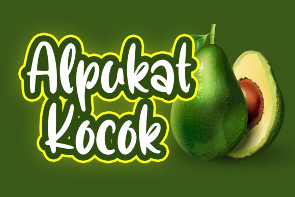 Alpukat Kocok: A Display Font That Feels Like a Sigh of Relief