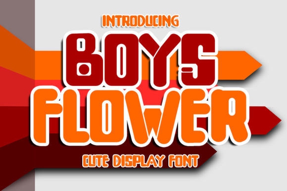 Boys Flower: A Chunky, Cheerful Display Font for Handmade Brands
