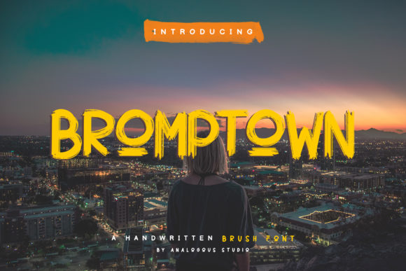Bromptown: A Stylish Handwritten Display Font for Digital Brands