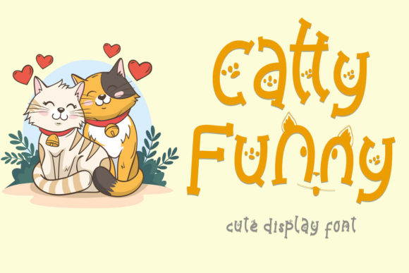 Catty Funny: A Playful Display Font for Digital Branding
