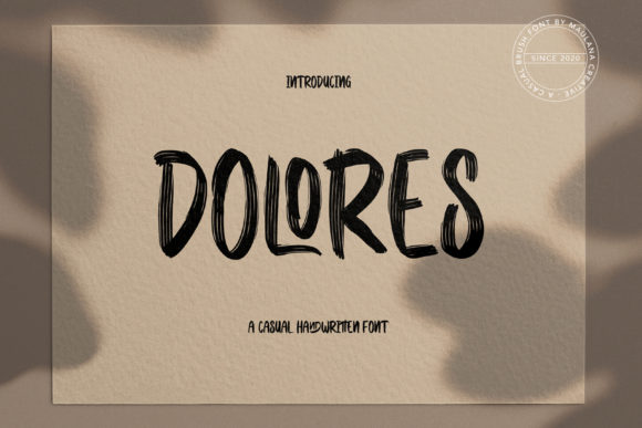 Dolores: A Bold Display Font for Modern Digital Branding