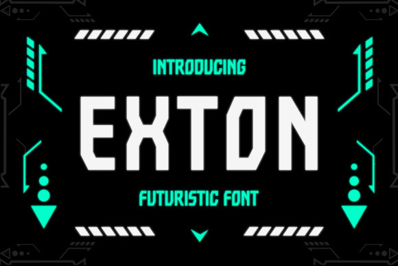 Exton: A Futuristic Display Font That Commands Attention Online