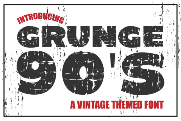 Grunge 90 S: A Bold Display Font for Digital Brand Identity