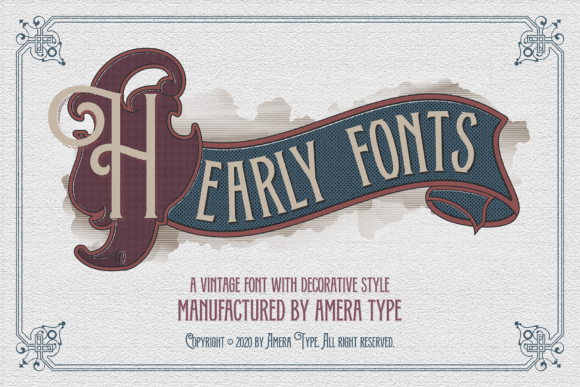 Hearly: A Bold Vintage Display Font for Editorial Impact