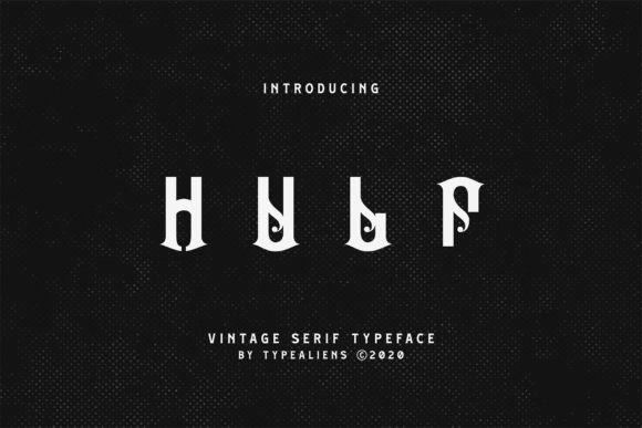 Hulf: A Modern Display Font for Confident Digital Branding