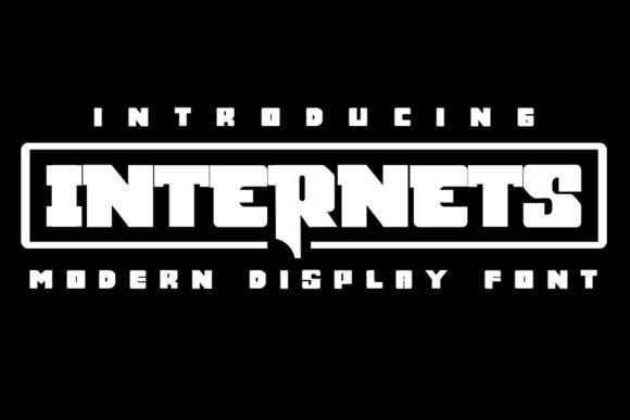 Internets: A Bold Display Font for Handmade Creators