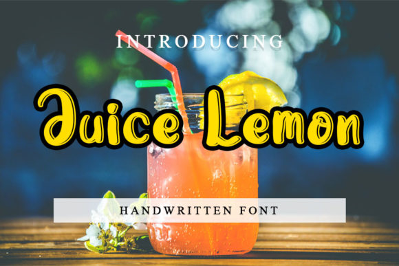 Juice Lemon: A Playful Display Font for Friendly Branding