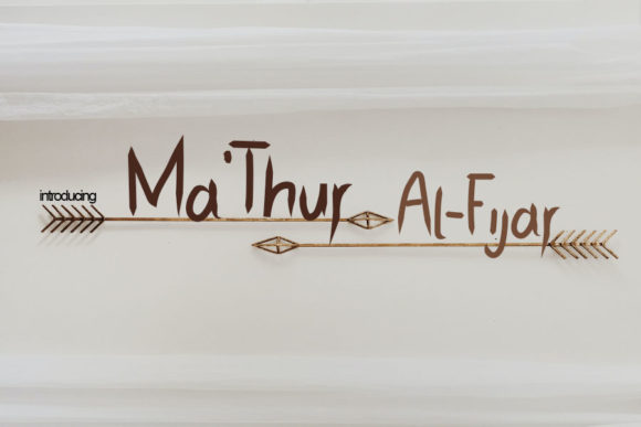 Ma thur Al-Fijar: A Display Typeface for Editorial Impact