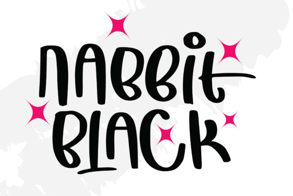Rabbit Black: A Playful Display Font for Handmade Charm