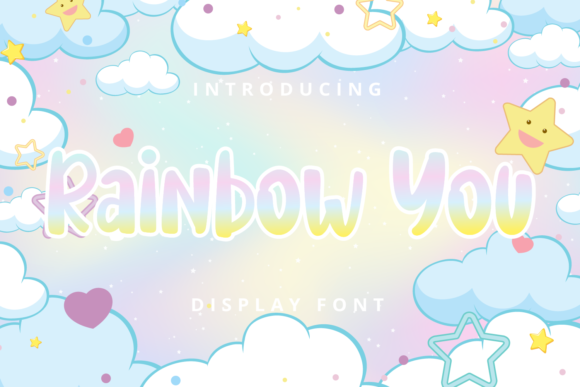 Rainbow You: A Playful Display Font for Small Business Branding