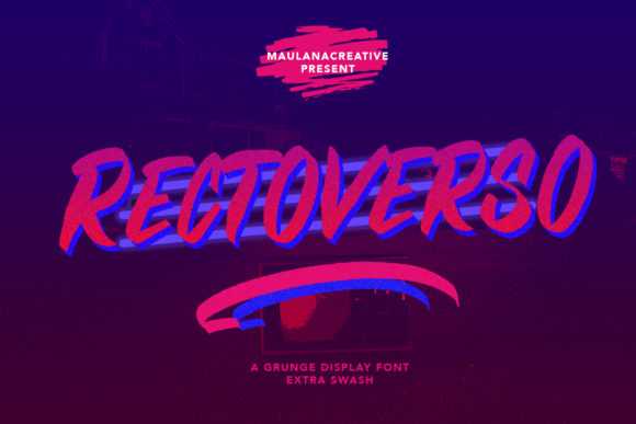 Rectoverso: A Warm, Brush-Inspired Display Font for Digital Brands