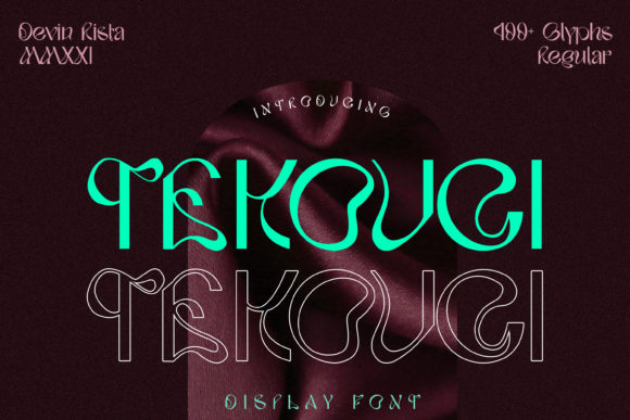 Tekouci: A Display Font That Makes Campaign Headlines Spark