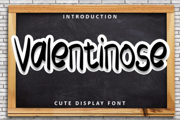 Valentinose: A Friendly Display Font for Editorial Design