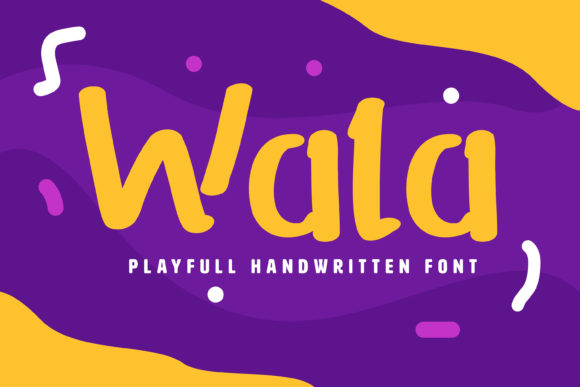 Wala Font: Playful, Thick Brushed Display Type for Handmade Brands