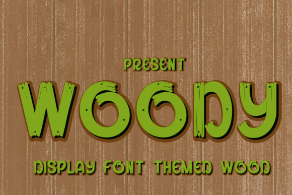 Woody: A Whimsical Display Font for Handmade Makers